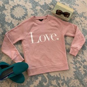 J. Crew LOVE sweatshirt XXS top 0 00 long sleeve